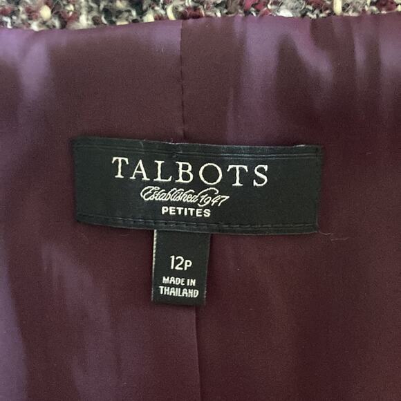 Talbots Purple Blazer, Size 12P - Picture 10 of 11
